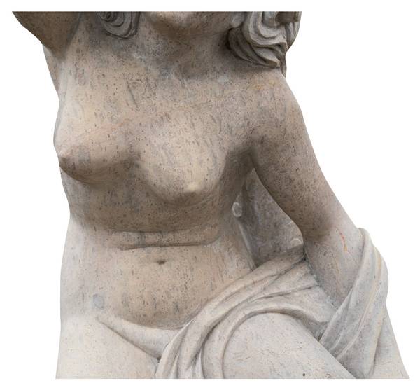 Statuen 2 KÖNIG DER MEERE Weiß - Marmor - 78 x 130 x 80 cm