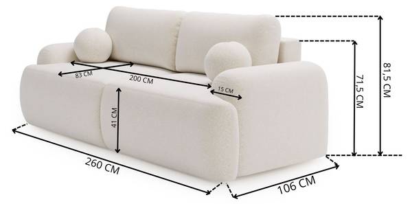 Sofa AURIO Creme