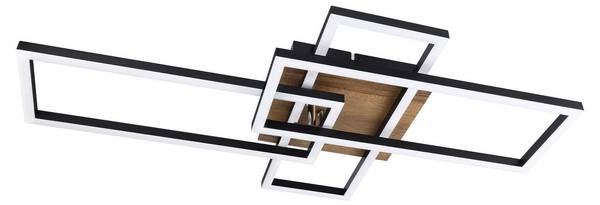 LED Plafondlamp Gale zwart - metaal - 35 x 10 x 65 cm