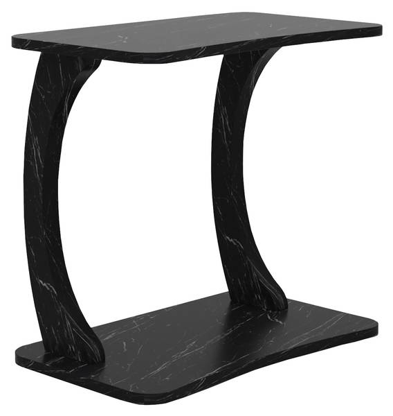 Table d’appoint Stattela Imitation marbre noir