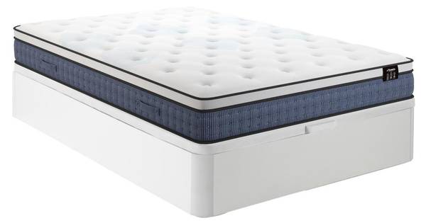 Ensemble matelas et sommier VARNO Blanc - Textile - 140 x 30 x 190 cm