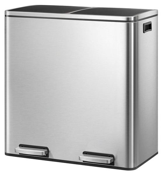 Poubelle Montevideo Bhopal Argenté