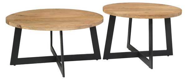 Couchtisch ATLANTA Braun - Massivholz - 70 x 35 x 70 cm