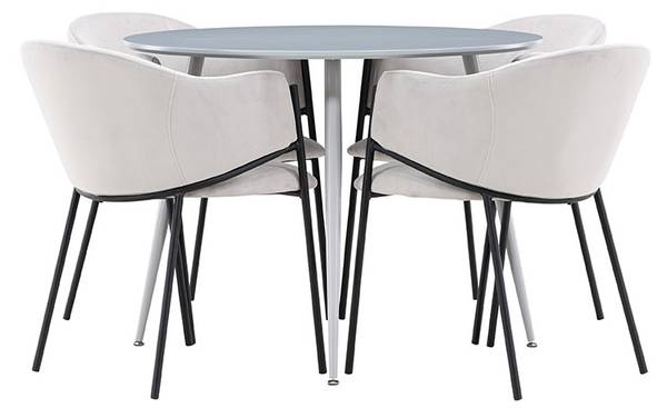 Essgruppe Plaza 5-teilig Grau