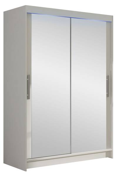 Kleiderschrank Miami VII mit Beleuchtung Weiß