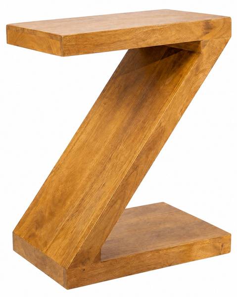 Beistelltisch Z Braun - Mango - 45 x 60 x 30 cm