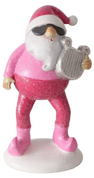 Weihnachtsmann Figuren Matthew 2er Set Pink - Kunststoff - 7 x 16 x 10 cm