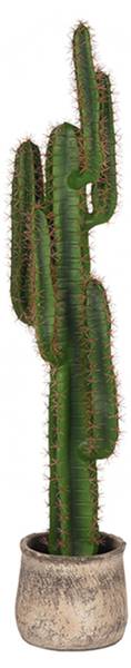 Künstliche Pflanze CACTUS Grün - Kunststoff - 30 x 130 x 25 cm