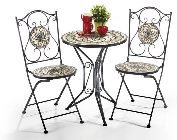 Sitzgruppe METALLGROUP Set4 Schwarz - Metall - Tiefe: 0 cm
