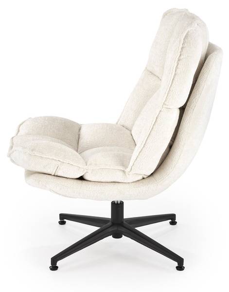 Sessel Fofana Beige - Bouclé - 77 x 91 x 77 cm