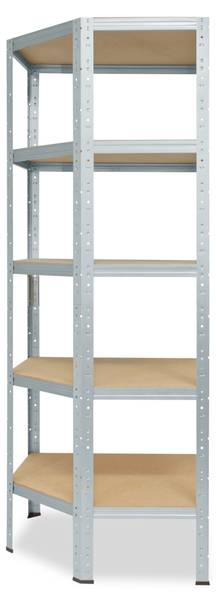 Eckregal HOME Silber - 90 x 60 cm