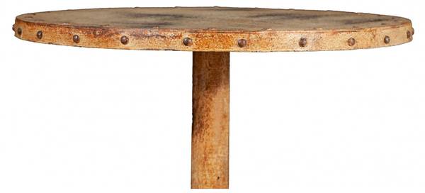 Table de jardin ronde MOMENTS Blanc - Fer - 61 x 67 x 61 cm