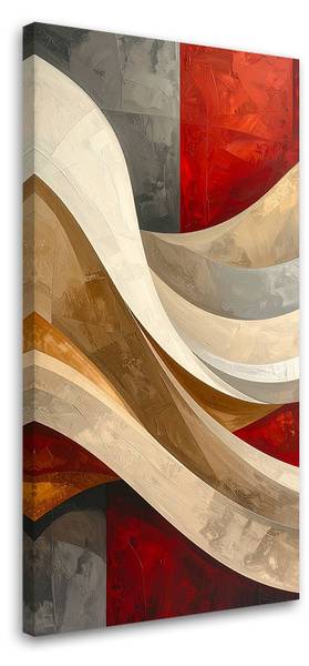Canvas schilderij Abstracte lijnen 60 x 120 cm