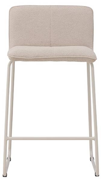 Barstoel Bisbee set van 2 beige - textiel - 45 x 85 x 50 cm