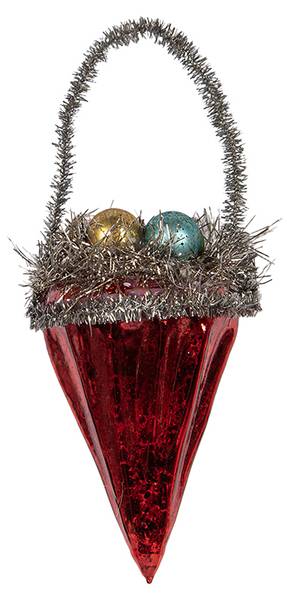 Weihnachtsanhänger MC65996 Rot - Glas - 6 x 10 x 6 cm