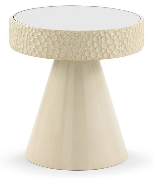 Bijzettafel 11472 wit - metaal - 45 x 49 x 45 cm