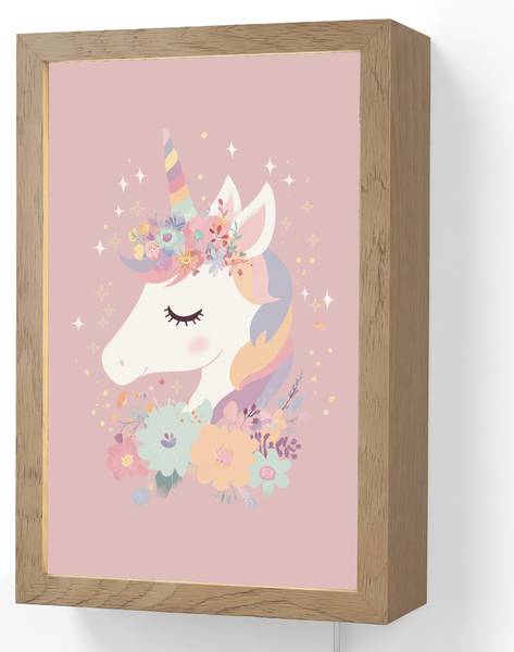 WANDLEUCHTE Einhorn 20 x 30 cm