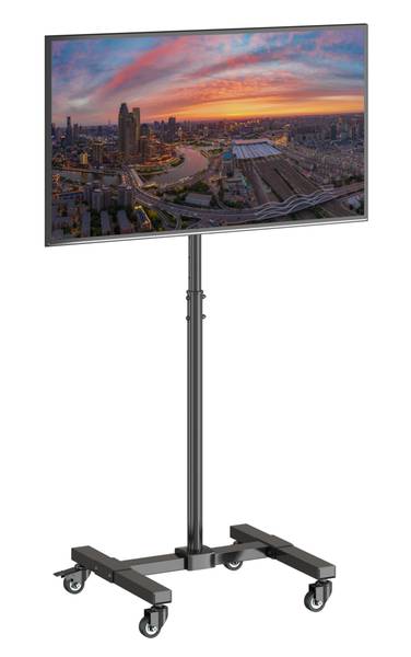 TV-Stand LUMLCD-S05_KP01 Schwarz - Aluminium - 88 x 155 x 67 cm