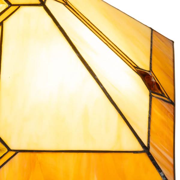 Tiffany Tischlampe 7604 Weiß - Glas - 41 x 58 x 41 cm