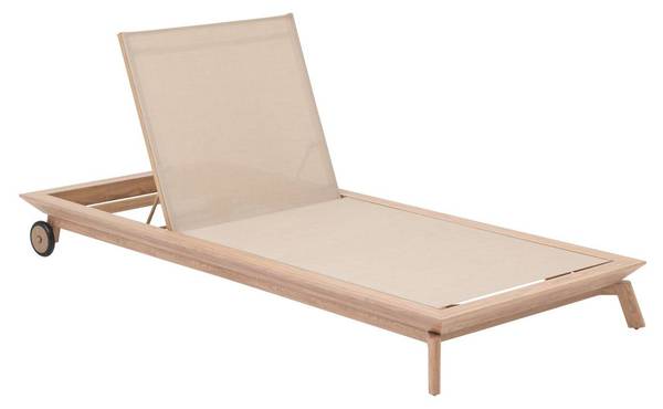 Poolbett MANISSA Beige - Metall - 210 x 102 x 92 cm