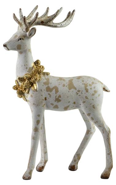 Figur SANTA LILA Weiß - Kunststoff - 9 x 28 x 18 cm