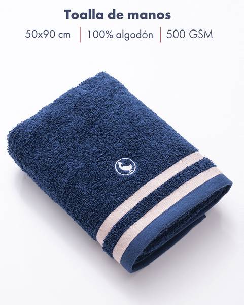 Handtuch GAN044 Blau - Textil - 3 x 30 x 1234 cm