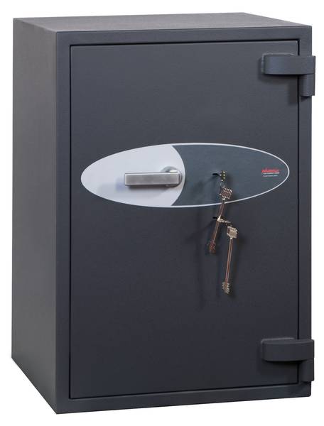 Sicherheitstresor HS6073K Grau - Stahl - 58 x 85 x 55 cm
