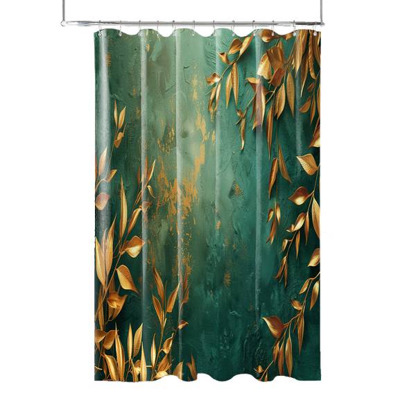 Duschvorhang Greego Grau - Gelb - Polyester - 180 x 200 x 200 cm