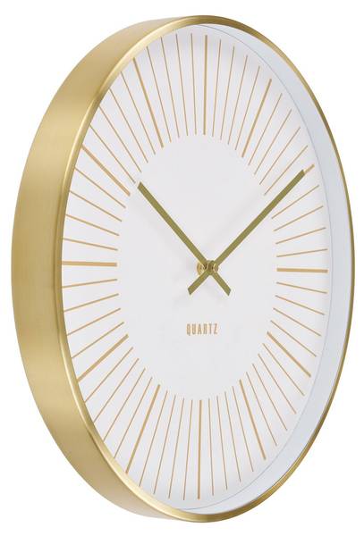 Wanduhr Takamaka Gold - Aluminium - 4 x 40 x 40 cm