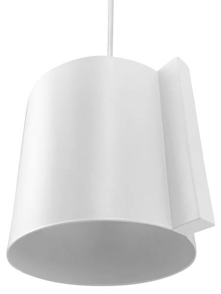Pendelleuchte WUM Weiß - Metall - 23 x 20 x 20 cm