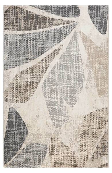 Outdoorteppich Leaf Beige - Polypropylen - 120 x 1 x 170 cm