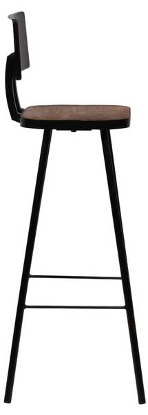 Bar-Set 3er Set XT8659 Braun - Massivholz - 60 x 107 x 60 cm