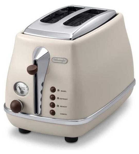 Toaster Icona Vintage Schwarz - Metall - 30 x 25 x 30 cm
