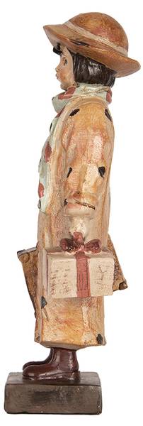 Dekorationsfigur Kind Deco&Rady Braun - Kunststoff - 9 x 27 x 14 cm