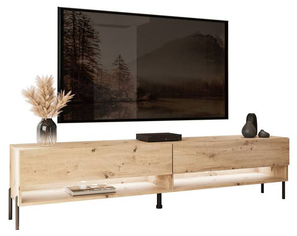 TV-Schrank CALANTE LOFT Braun - Holzwerkstoff - 180 x 44 x 35 cm