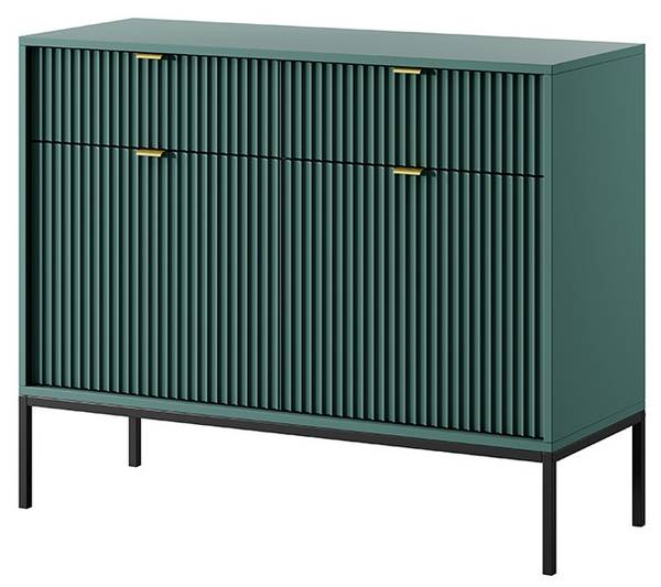 Kommode Schwarz + Gold NOVA Grün kaufen