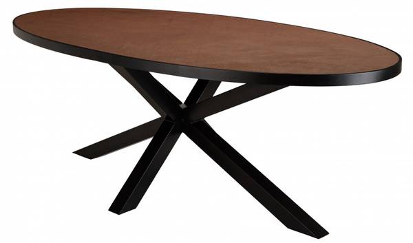 Esstisch BASILE Schwarz - Metall - 110 x 76 x 220 cm