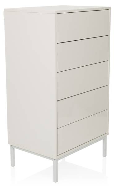 Kommode BJORDAL Weiß - Holzwerkstoff - 40 x 100 x 55 cm