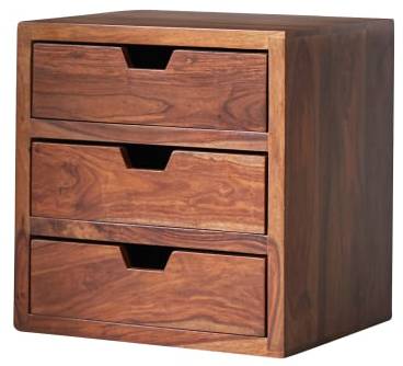 Beistelltisch Kwarto Braun - Sheesham - 42 x 42 x 32 cm