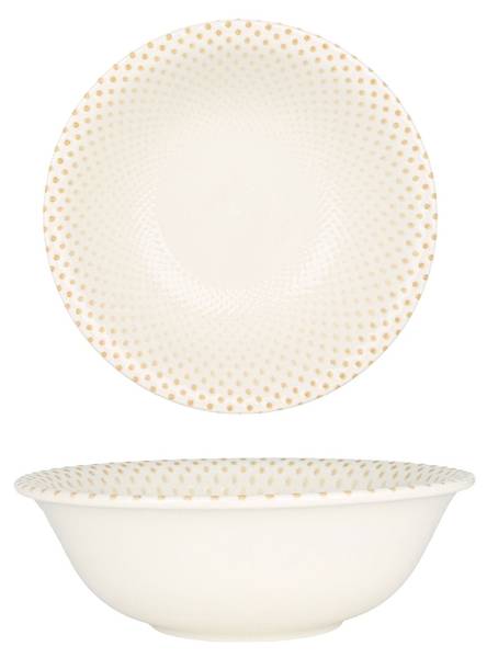 Geschirrset Punto - 24 teilig Porzellan - Höhe: 2 cm