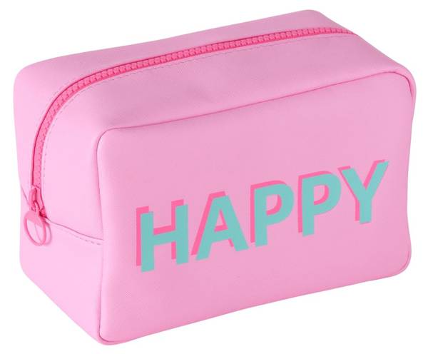 Kosmetiktasche Loampy Spruch Pink - 12 x 13 x 20 cm