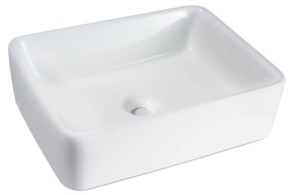 Waschbecken Ebersbach II Weiß - Keramik - 30 x 13 x 40 cm