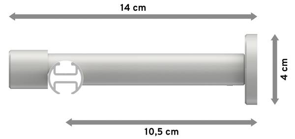 Innenlaufstange 1-Lauf Prestige Verano Breite: 240 cm