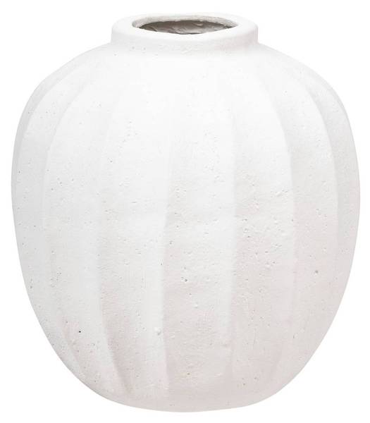 Vase AMIA Weiß - Stein - 25 x 28 x 25 cm