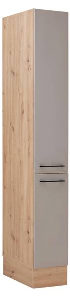 Apothekerschrank LINZ VS30 Braun - Grau - Holzwerkstoff - 30 x 211 x 57 cm
