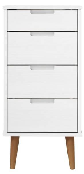Armoire à tiroirs 3017181 Blanc - Pin - 40 x 82 x 35 cm