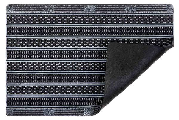 Schmutzfangmatte Indoor und Outdoor Silber - 45 x 75 cm