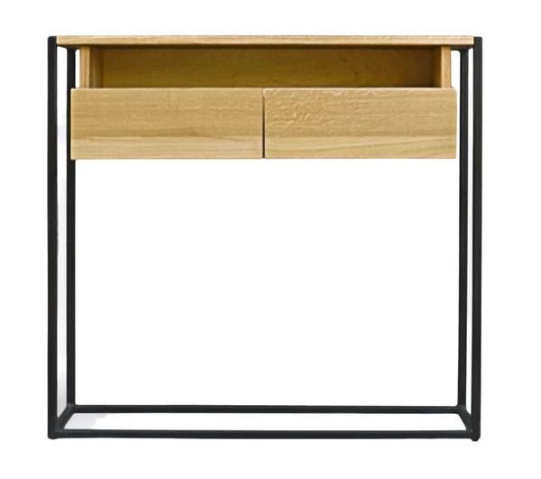 Konsolentisch mit Schubladen Flur MERIS Braun - Eiche - 95 x 90 x 30 cm