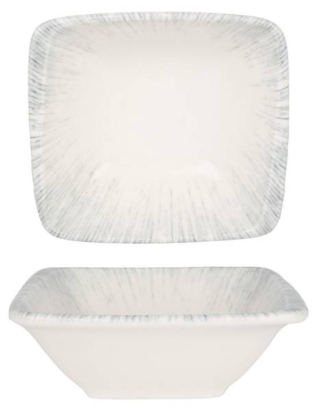 Assiette de service Iris 2 él. Blanc - Porcelaine - 18 x 2 x 18 cm