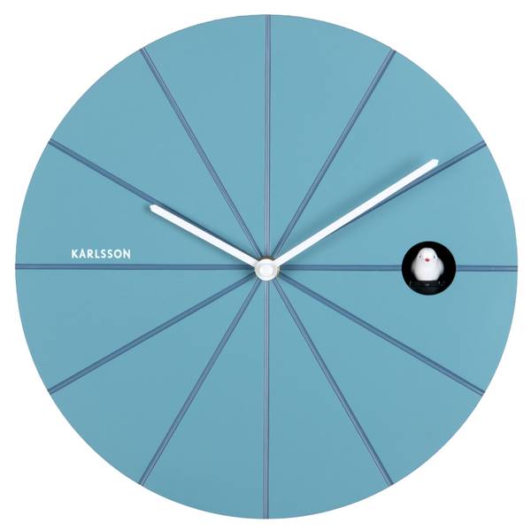 Wanduhr DESTACADO CUCKOO Blau - Kunststoff - 6 x 28 x 28 cm